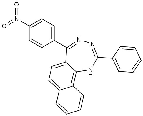 5-(4-硝基苯基)-2-丙基-3H-萘并[1,2-E][1,2,4]三氮杂环庚烷 结构式