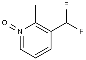 3-(difluoromethyl)-2-methylpyridine 1-oxide 结构式