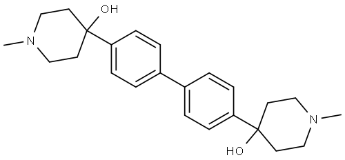 4-Piperidinol, 4,4'-[1,1'-biphenyl]-4,4'-diylbis[1-methyl- (9CI) 结构式