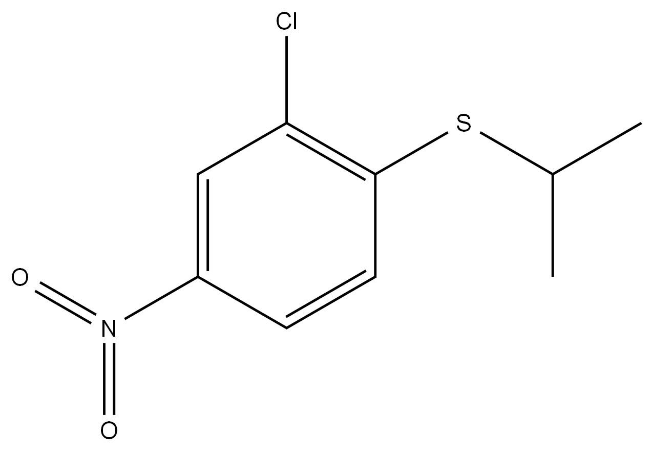 (2-chloro-4-nitrophenyl)(isopropyl)sulfane 结构式