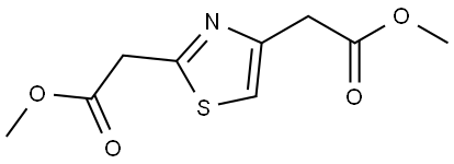 2,2'-(噻唑-2,4-二基)二乙酸二甲酯 结构式