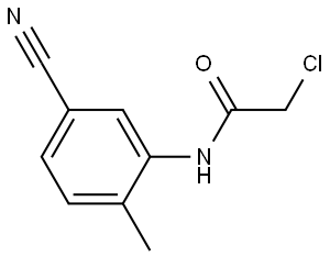 2-Chloro-N-(5-cyano-2-methylphenyl)acetamide 结构式