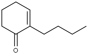 2-Butylcyclohex-2-enone 结构式