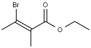 ethyl (E)-3-bromo-2-methylbut-2-enoate 结构式