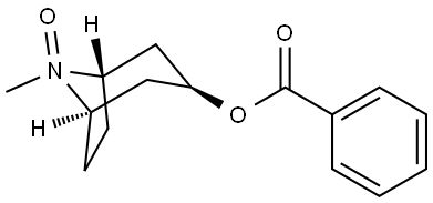 8-Azabicyclo[3.2.1]octan-3-ol, 8-methyl-, benzoate (ester), 8-oxide, endo- (9CI) 结构式