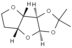 α-D-xylo-Hexofuranose, 3,6-anhydro-5-deoxy-1,2-O-(1-methylethylidene)- (9CI) 结构式