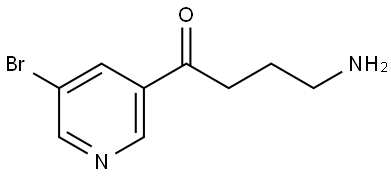 4-amino-1-(5-bromopyridin-3-yl)butan-1-one 结构式