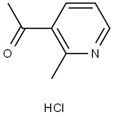 1-(2-Methyl-3-pyridinyl)ethanone hydrochloride 结构式