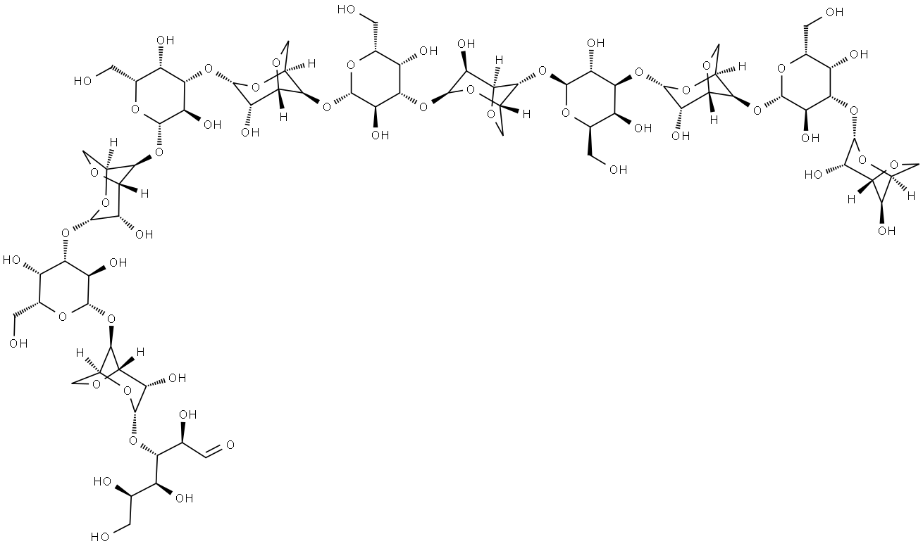 D-Galactose, [O-3,6-anhydro-α-L-galactopyranosyl-(1→3)-O-β-D-galactopyranosyl-(1→4)]5-O-3,6-anhydro-α-L-galactopyranosyl-(1→3)- 结构式