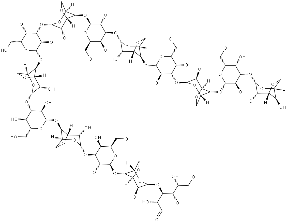 D-Galactose, [O-3,6-anhydro-α-L-galactopyranosyl-(1→3)-O-β-D-galactopyranosyl-(1→4)]6-O-3,6-anhydro-α-L-galactopyranosyl-(1→3)- 结构式