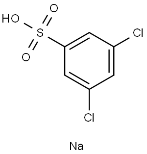 3,5-二氯苯磺酸钠 结构式