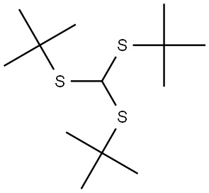 Propane, 2,2',2''-[methylidynetris(thio)]tris[2-methyl- (9CI) 结构式