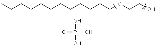 月桂醇聚醚-4 磷酸酯 结构式