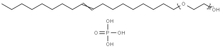 油醇聚醚-2 磷酸酯 结构式