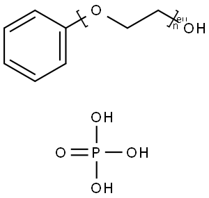 苯酚聚氧乙烯醚磷酸酯 结构式