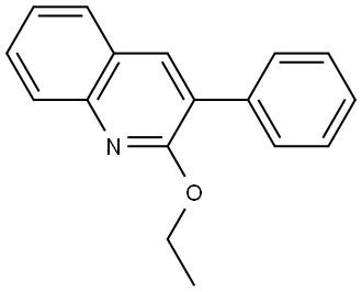 2-Ethoxy-3-phenylquinoline 结构式