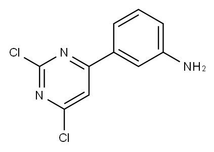 3-(2,6-dichloropyrimidin-4-yl)aniline 结构式