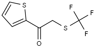 1-(2-Thienyl)-2-[(trifluoromethyl)thio]ethanone 结构式