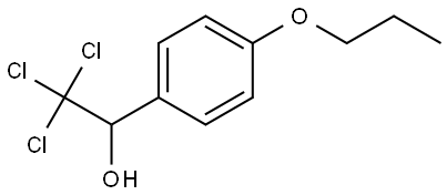 2,2,2-Trichloro-1-(4-propoxyphenyl)ethanol 结构式