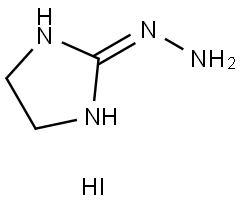 2-hydrazinyl-4,5-dihydro-1H-imidazole hydroiodide 结构式