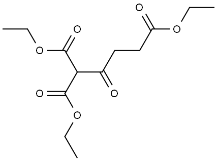 1,1,4-Butanetricarboxylic acid, 2-oxo-, 1,1,4-triethyl ester 结构式