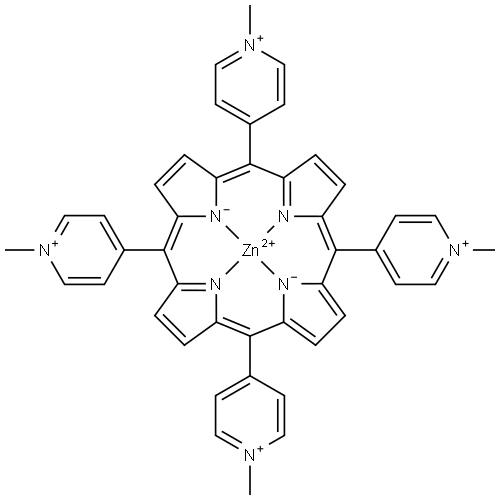 zinc tetra(4-N-methylpyridyl)porphine 结构式