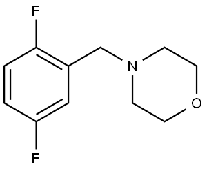 4-(2,5-difluorobenzyl)morpholine 结构式