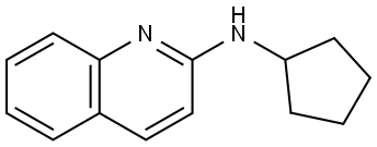 N-Cyclopentyl-2-quinolinamine 结构式