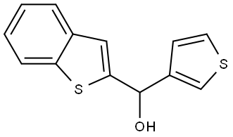 α-3-Thienylbenzo[b]thiophene-2-methanol 结构式