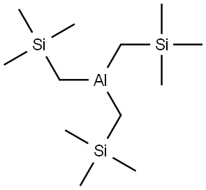 Tris[(trimethylsilyl)methylene]aluminium(III) 结构式