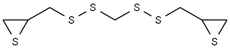 1,5-双(2,3-环硫丙基)-1,2,4-四硫杂戊烷 结构式