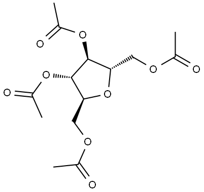 L-Mannitol, 2,5-anhydro-, tetraacetate (9CI) 结构式