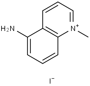 5-氨基-1-甲基喹啉-1-鎓碘化物 结构式