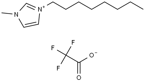 1-辛基-3-甲基味唑二氟乙酸盐 结构式