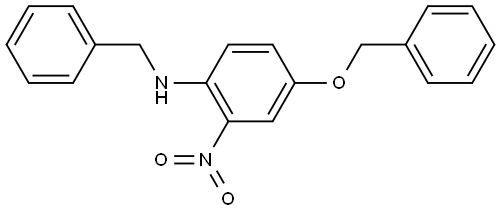 N-(苄基)-2-硝基-4-苄氧基苯胺 结构式