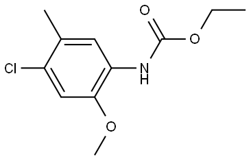 Carbamic acid, (4-chloro-2-methoxy-5-methylphenyl)-, ethyl ester 结构式