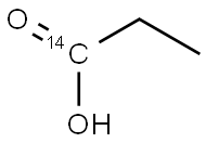 [1-14C]Propionic acid 结构式