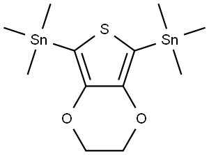 IN1919, 5,7-双(三甲基锡基)-2,3-二氢噻吩[3,4-B][1,4]二恶英 结构式