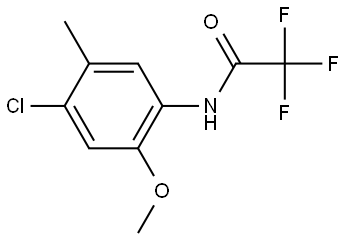 N-(4-Chloro-2-methoxy-5-methylphenyl)-2,2,2-trifluoroacetamide 结构式