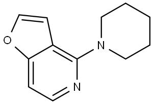 4-(piperidin-1-yl)furo[3,2-c]pyridine 结构式