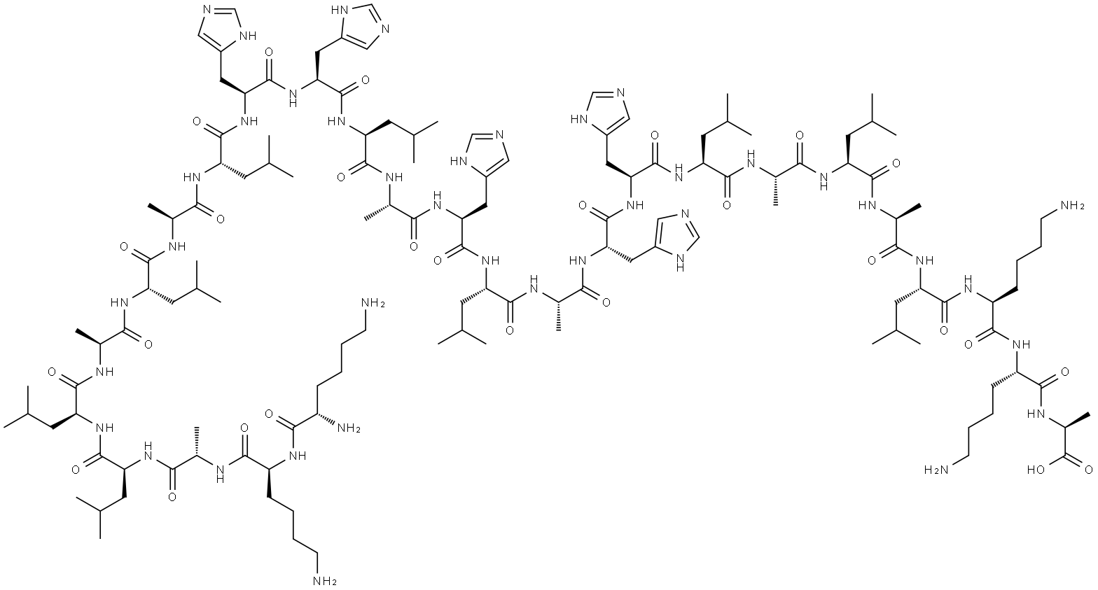 两亲性细胞穿透肽LAH5 结构式