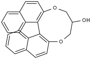 7,8-Dihydro-6H-5,9-dioxa-binaphthalenyl[a,c]cyclononen-7-ol 结构式