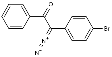 2-(4-溴苯基)-2-重氮基-1-苯基-1-酮 结构式