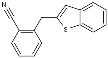 2-(benzo[b]thiophen-2-ylmethyl)benzonitrile 结构式