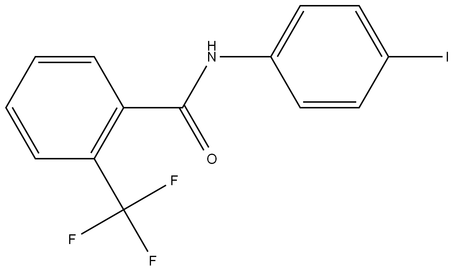 -(4-Iodophenyl)-2-(trifluoromethyl)benzamide 结构式