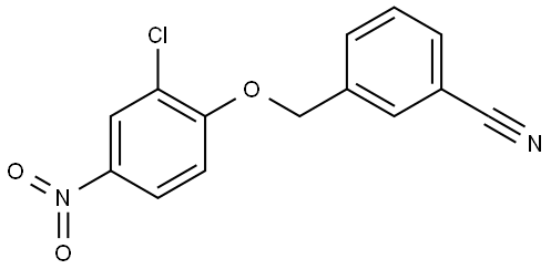 3-((2-chloro-4-nitrophenoxy)methyl)benzonitrile 结构式