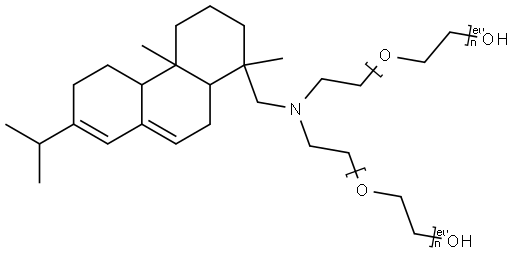 Ethoxylated abietylamine 结构式