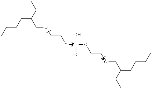 2-ETHYLHEXANOL,ETHOXYLATEDANDPHOSPHATED 结构式