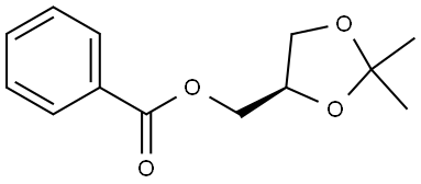 1,3-Dioxolane-4-methanol, 2,2-dimethyl-, 4-benzoate, (4R)- 结构式