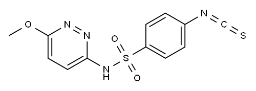 4-Isothiocyanato-N-(6-methoxy-3-pyridazinyl)benzenesulfonamide 结构式